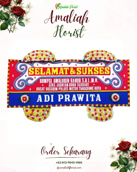 Papan Bunga Ucapan Selamat Mulang Maya